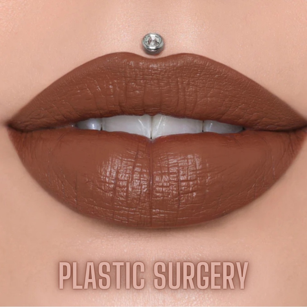 Jeffree Star Plastic Surgery Nude Brown Velour Liquid Lipstick Earthy Retro 70s